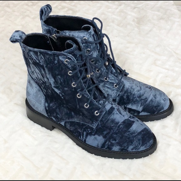 NWOT Rebecca Minkoff Blue Velvet Gerry Boots - Picture 5 of 7